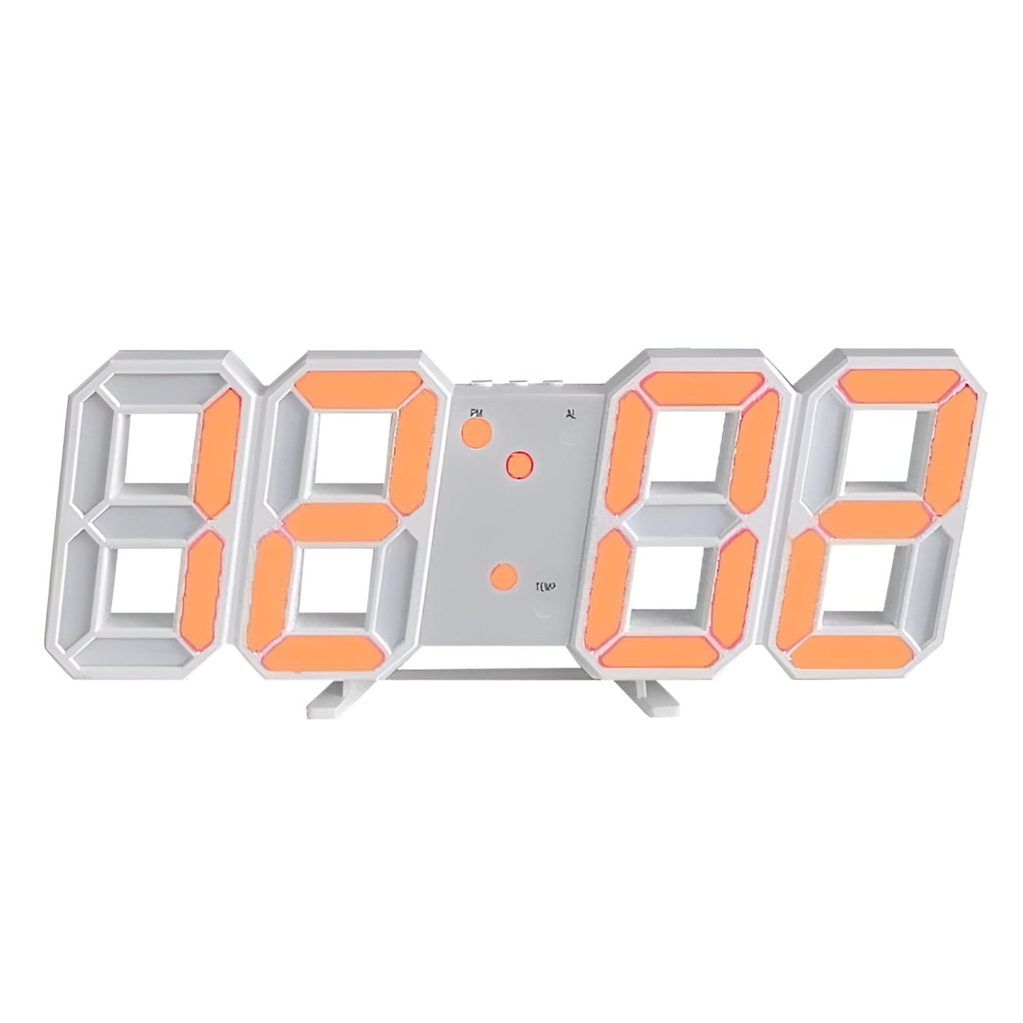 PixelTime Clock – Modern 3D LED Digital Wall Clock with Temperature, Date & Alarm