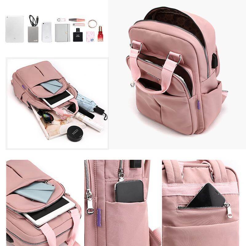Waterproof Multifunction Backpack – Durable Travel, Work & School Bag with USB Charging Port