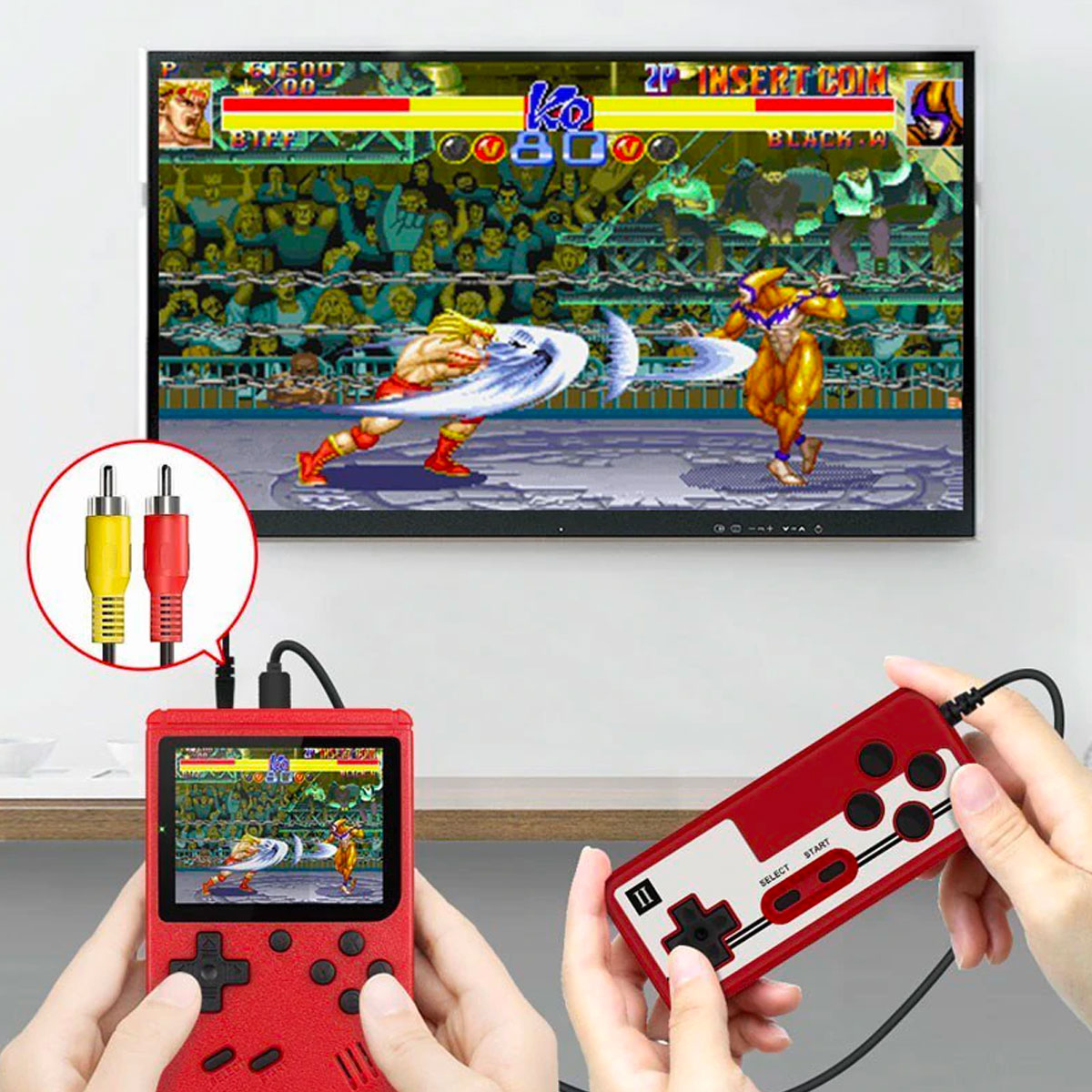 Ultimate 400-in-1 Retro Gaming Console – Classic Portable Handheld Game Player with TV Output