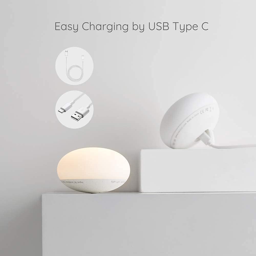 Breastfeeding Night Light | Soft BPA-Free Silicone Touch Lamp with Eye-Friendly Stepless Dimmer