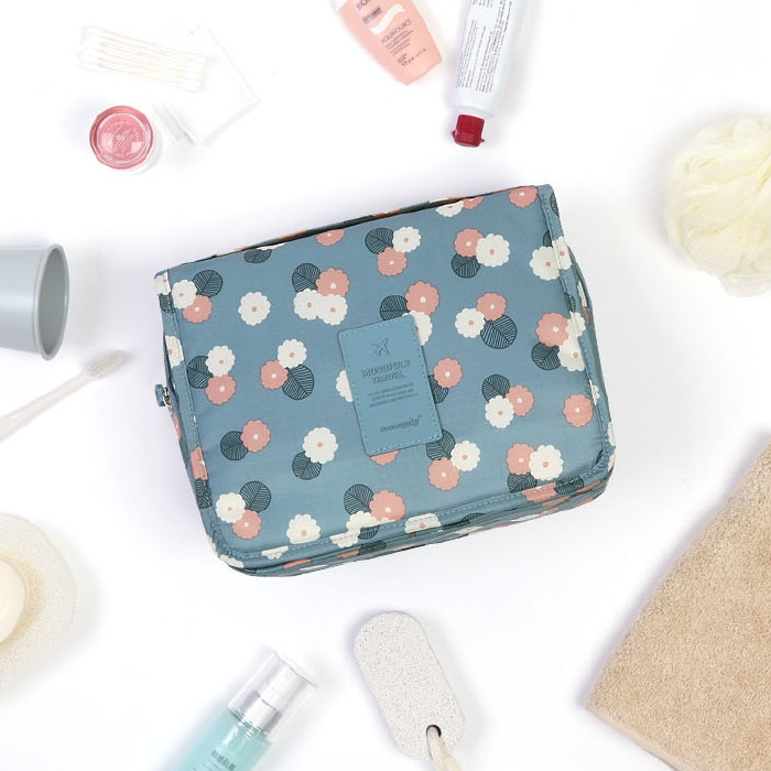 TravelEase –  Water-Resistant Travel Toiletry Bag with Hanging Hook