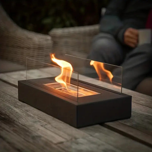 Tabletop Bio-Ethanol Fireplace – Indoor & Outdoor Smokeless Flame Heater