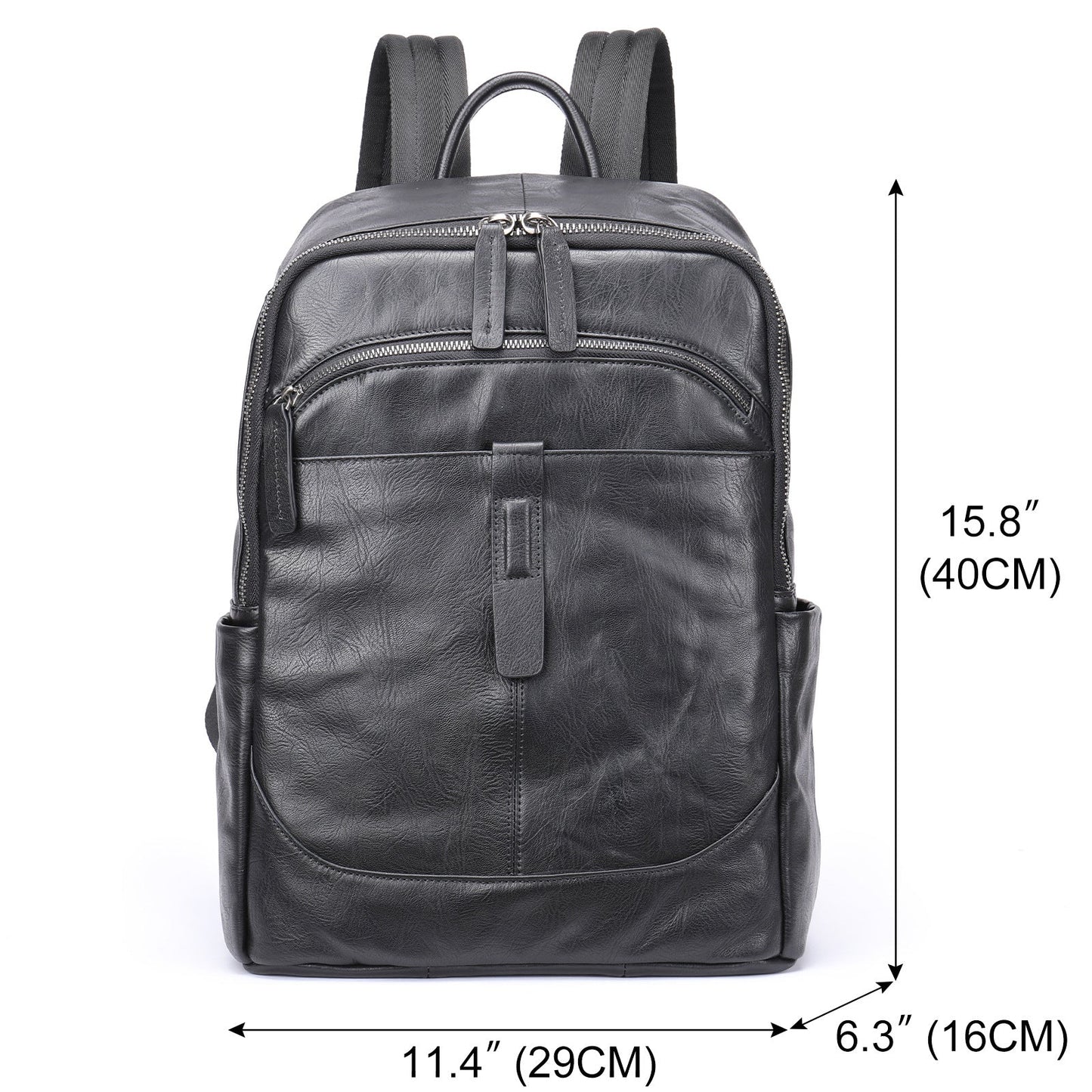 Prestige Voyager Leather Backpack – Fits Laptops Up to 15.6 Inches