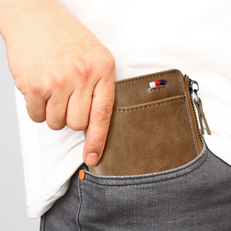 WalletPro – Men’s Genuine Leather RFID Anti-Theft Wallet