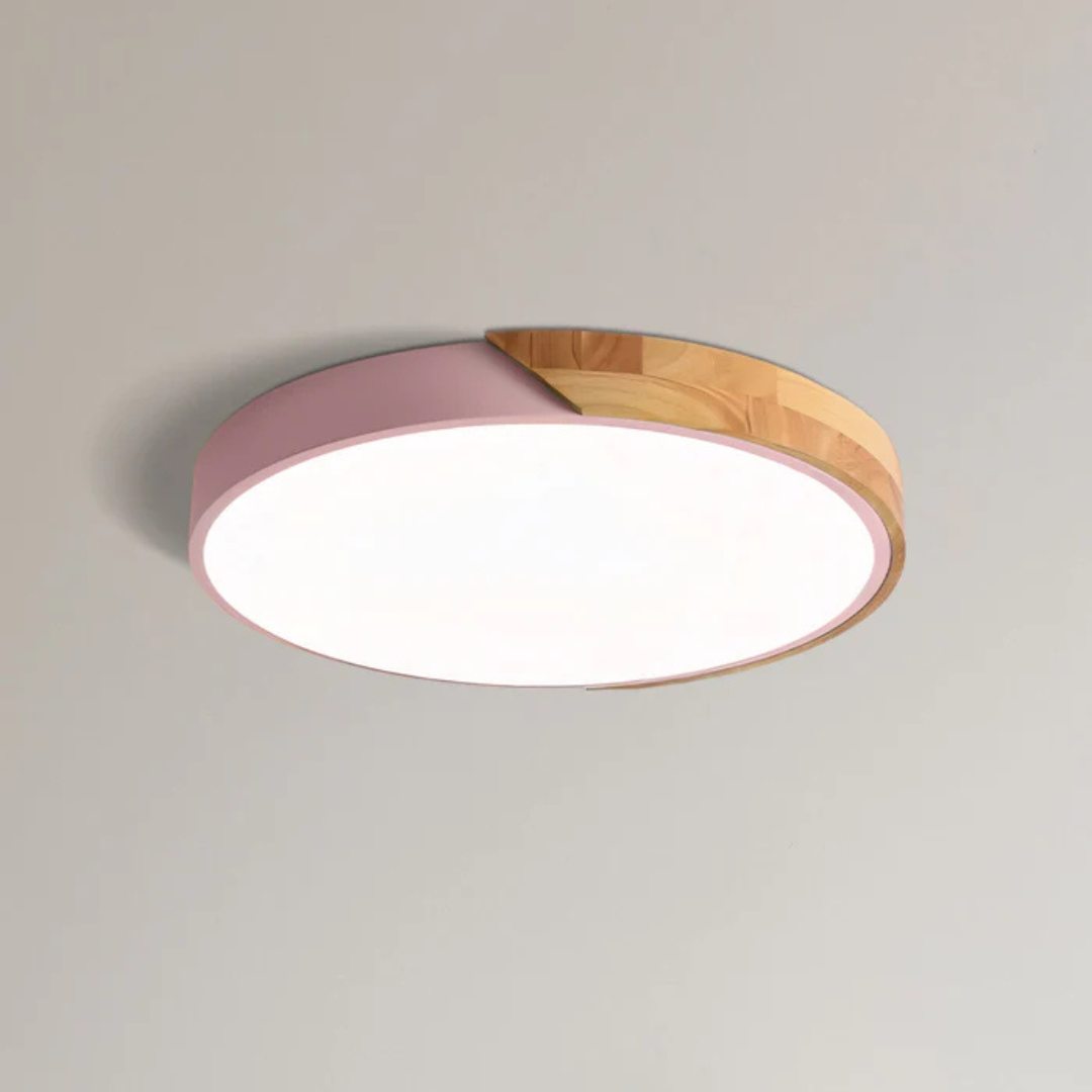 Delos – Scandinavian Wooden LED Ceiling Light | Modern Energy-Efficient Interior Lighting