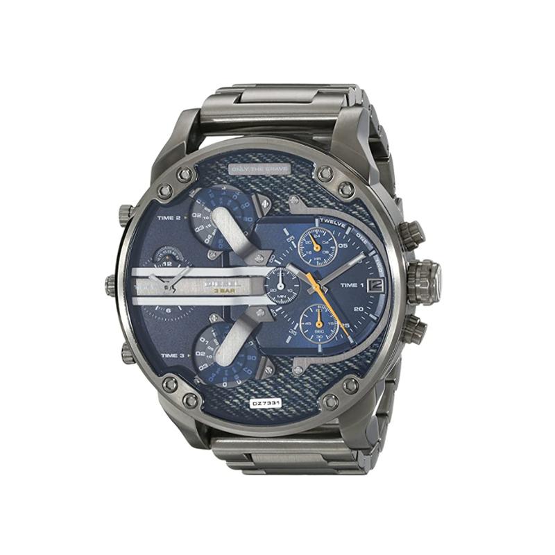Stainless Steel Chronograph Quartz Watch – Elegant Men’s Luxury Timepiece