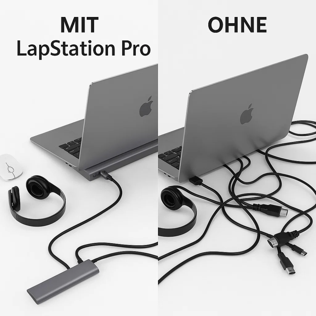 LapStation Pro – 11-in-1 USB-C Laptop Docking Station with HDMI, Ethernet & SD Card Ports