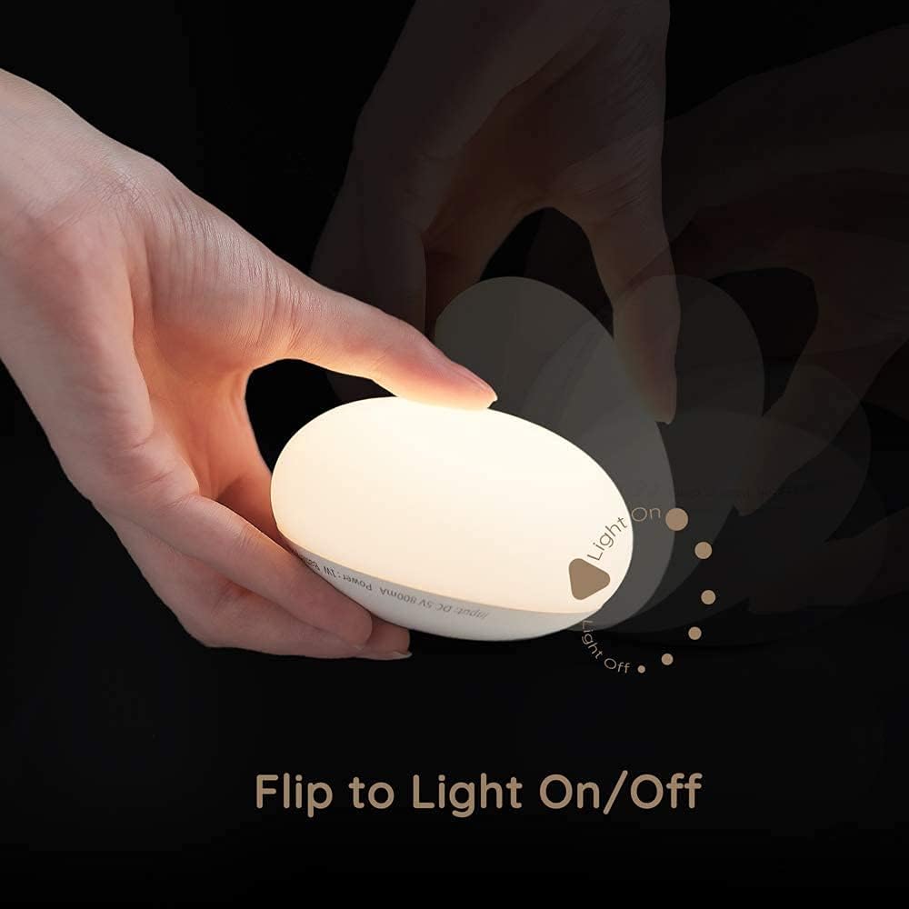 Breastfeeding Night Light | Soft BPA-Free Silicone Touch Lamp with Eye-Friendly Stepless Dimmer