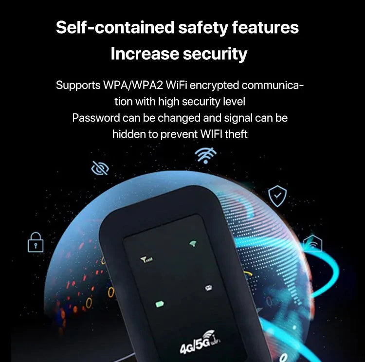 Portable 5G WiFi Router – High-Speed Mobile Wireless Internet Hotspot
