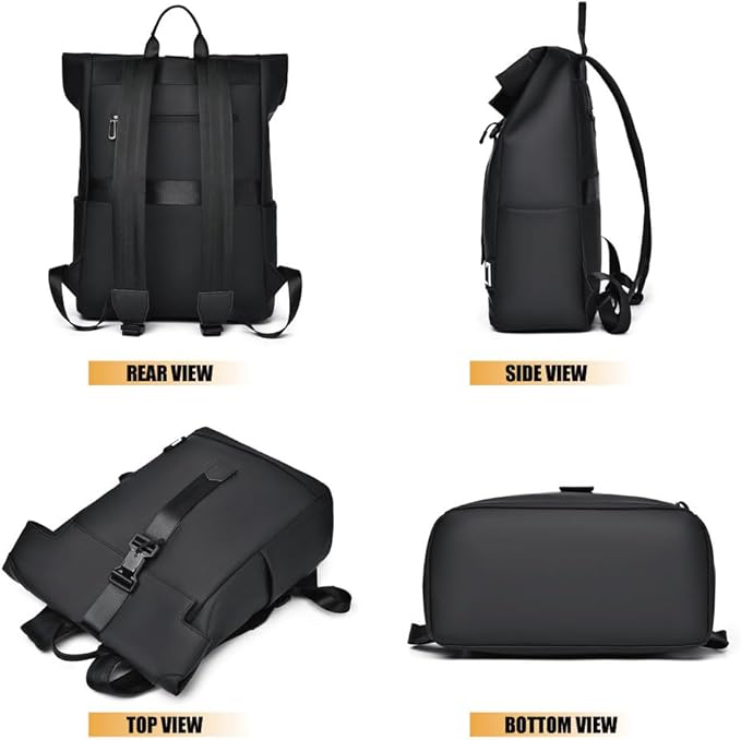 BergTrek Waterproof Ergonomic Backpack – Lightweight Travel Rucksack with USB Charging & Large Laptop Storage