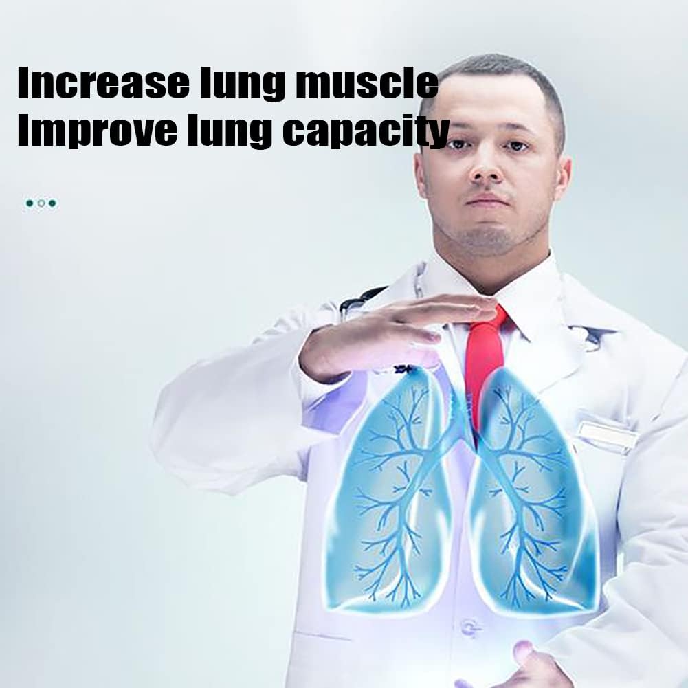 BreathBoost Smart Breathing Trainer – Lung Capacity & Respiratory Muscle Strengthening Device