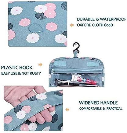 TravelEase –  Water-Resistant Travel Toiletry Bag with Hanging Hook