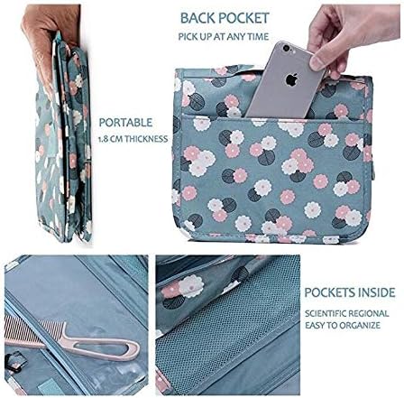 TravelEase –  Water-Resistant Travel Toiletry Bag with Hanging Hook