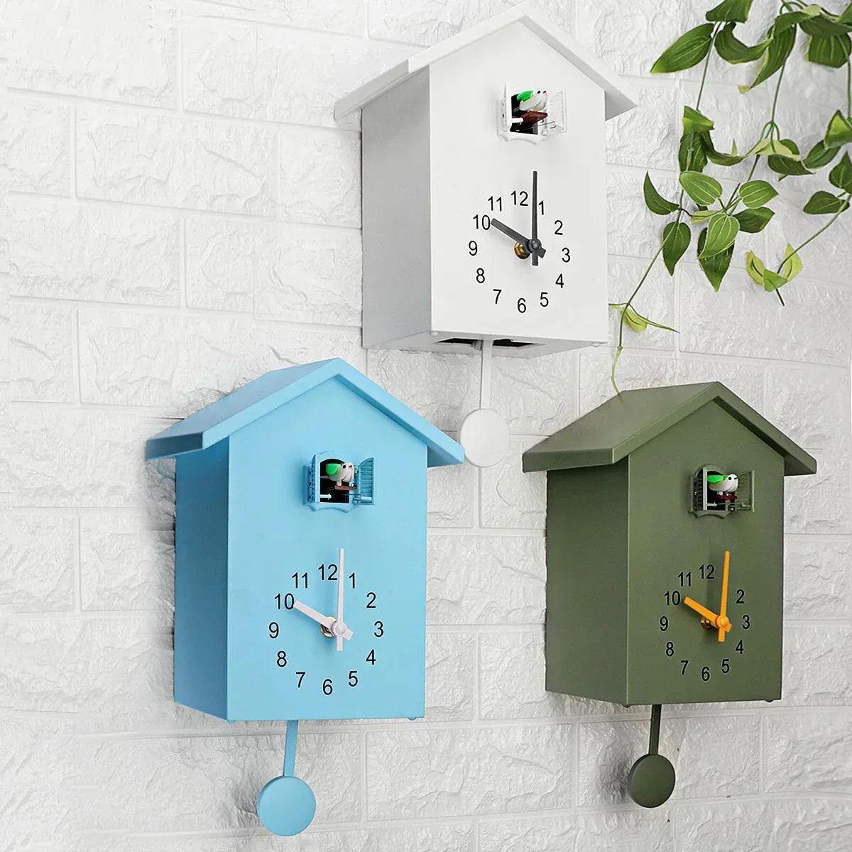 Modern Cuckoo Wall Clock – Elegant Minimalist Design with Hourly Cuckoo Sound