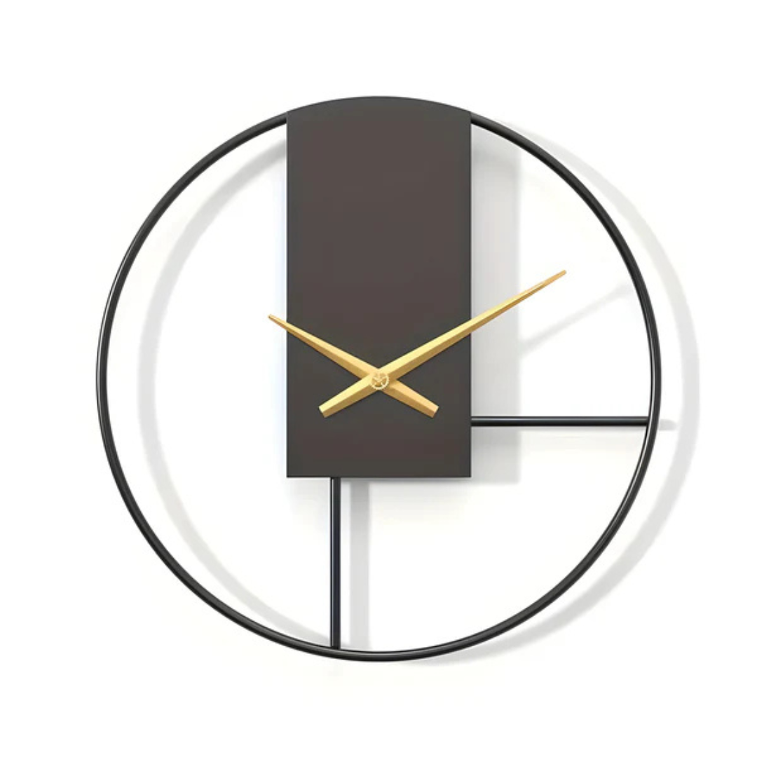 Aurum | Minimalist Silent Wall Clock – Stylish Large Decorative Timepiece