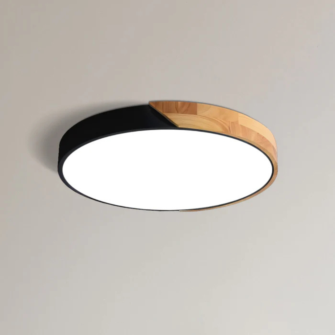 Delos – Scandinavian Wooden LED Ceiling Light | Modern Energy-Efficient Interior Lighting