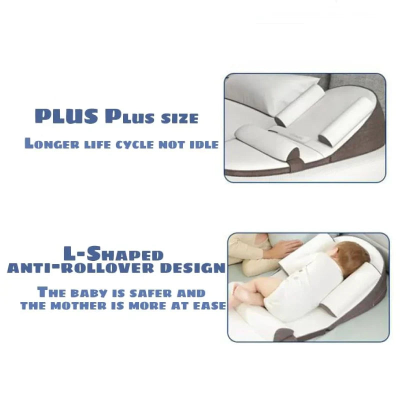 CozySlope | Baby Wedge Pillow – Anti-Reflux Side Sleeper Support Cushion for Newborns