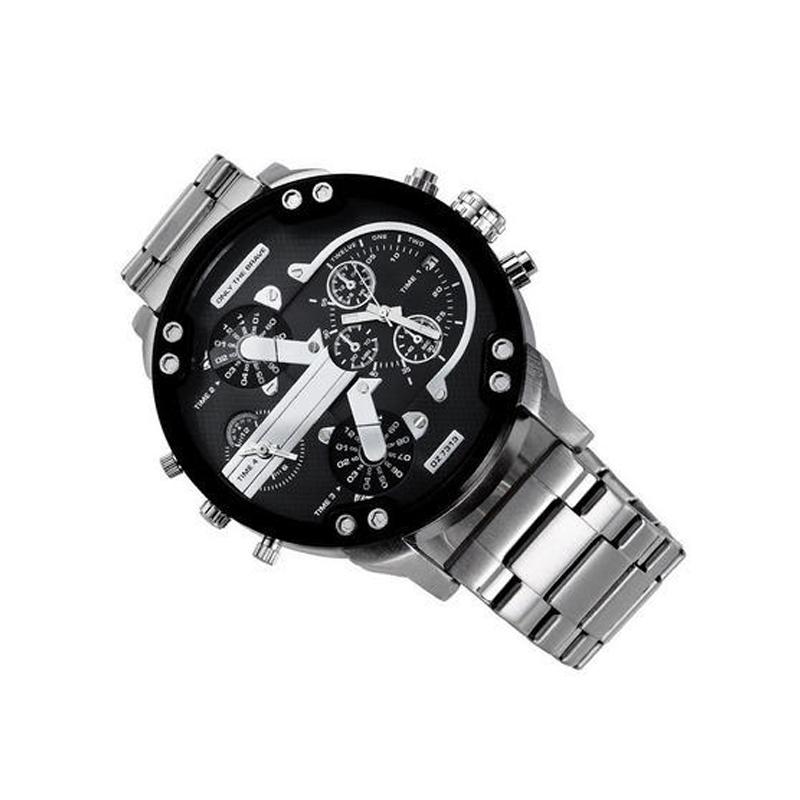 Stainless Steel Chronograph Quartz Watch – Elegant Men’s Luxury Timepiece