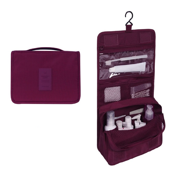 TravelEase –  Water-Resistant Travel Toiletry Bag with Hanging Hook