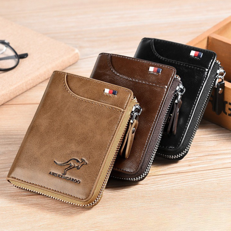 WalletPro – Men’s Genuine Leather RFID Anti-Theft Wallet
