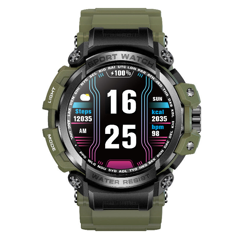 Oraliu Indestructible Outdoor Sports Smartwatch With Heart Rate, Blood Oxygen, Call Reminder