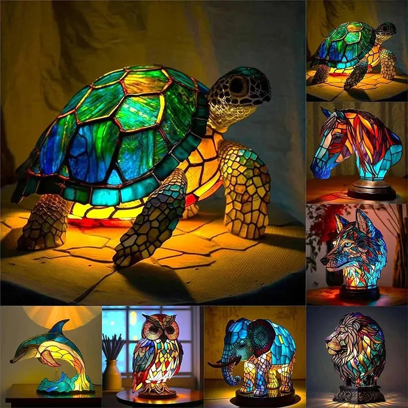 Contemporary Art-Inspired Design Lamp – Modern Handmade Ambient Light for Living Room & Bedroom