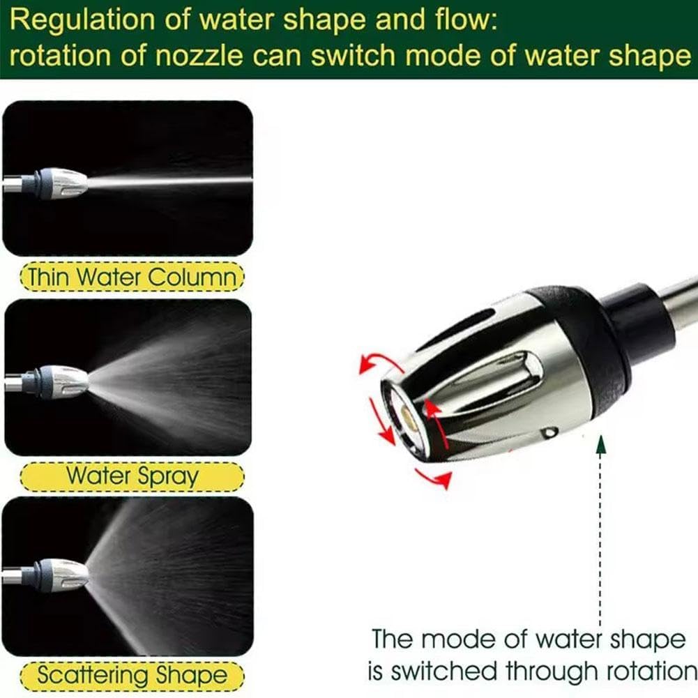 AquaBlitz High-Pressure Spray Gun – Universal Hose Attachment for Powerful Cleaning