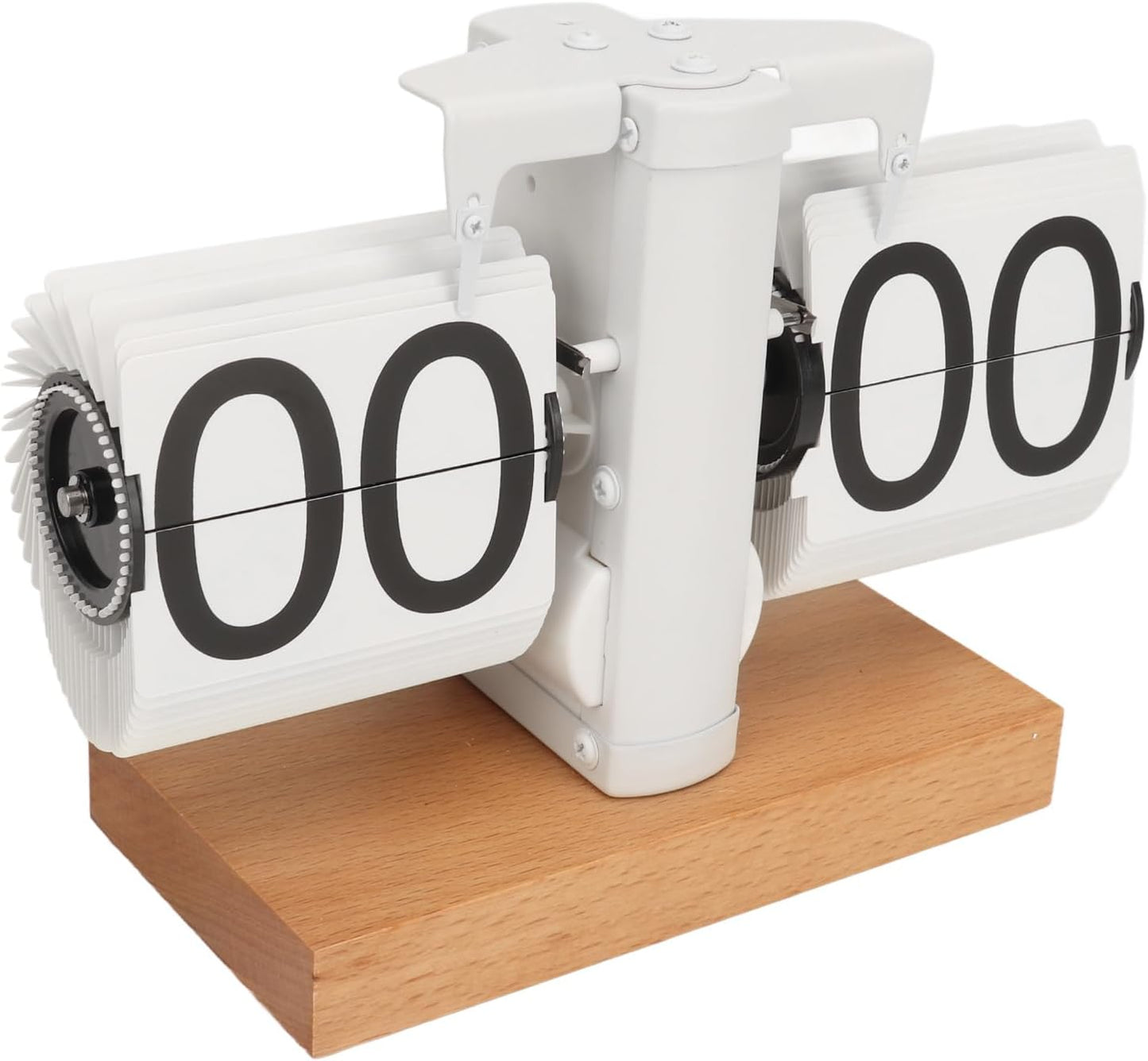 Silvara – Vintage Flip Down Clock in Walnut Wood | Retro Mechanical Design