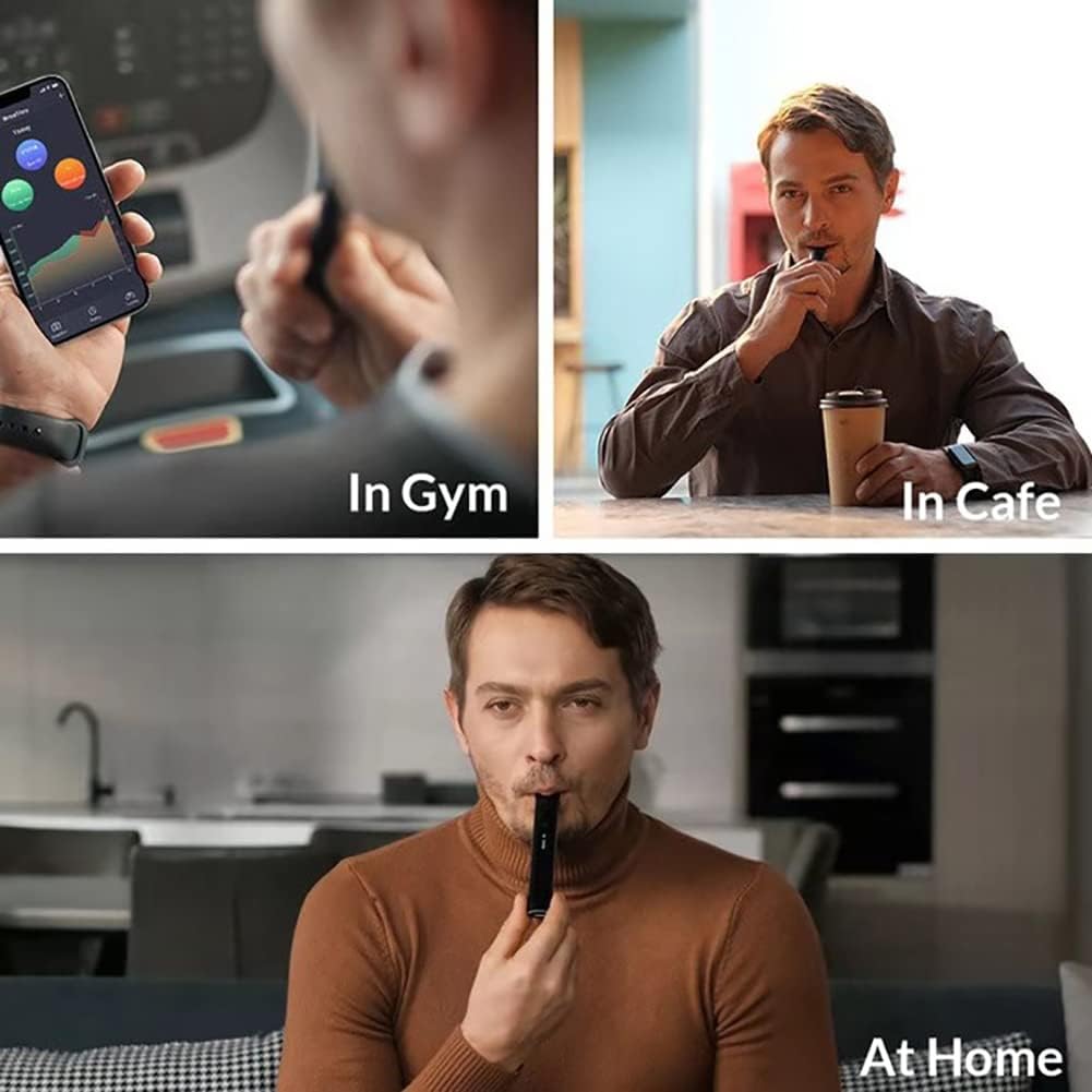 BreathBoost Smart Breathing Trainer – Lung Capacity & Respiratory Muscle Strengthening Device