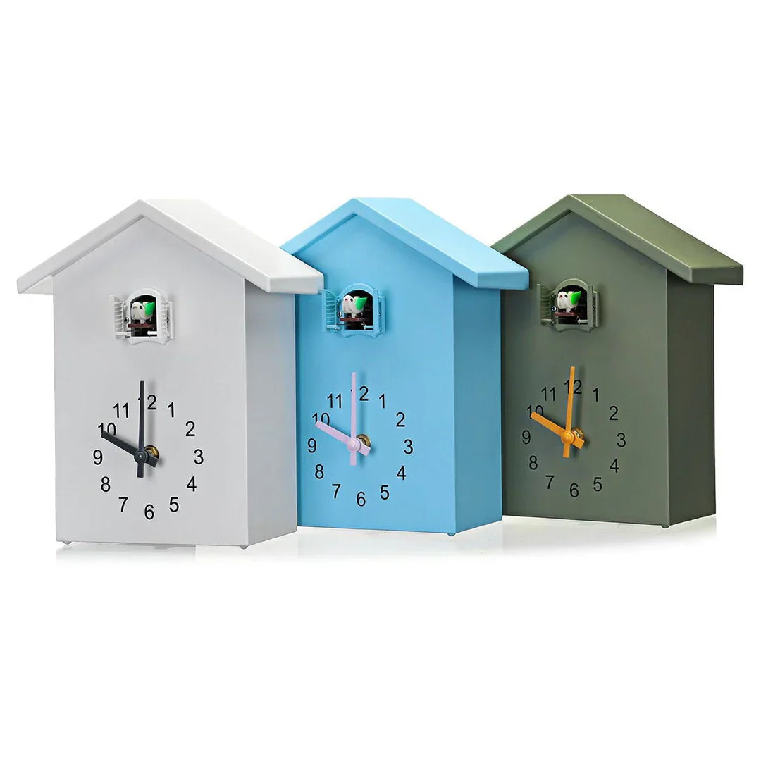 Modern Cuckoo Wall Clock – Elegant Minimalist Design with Hourly Cuckoo Sound