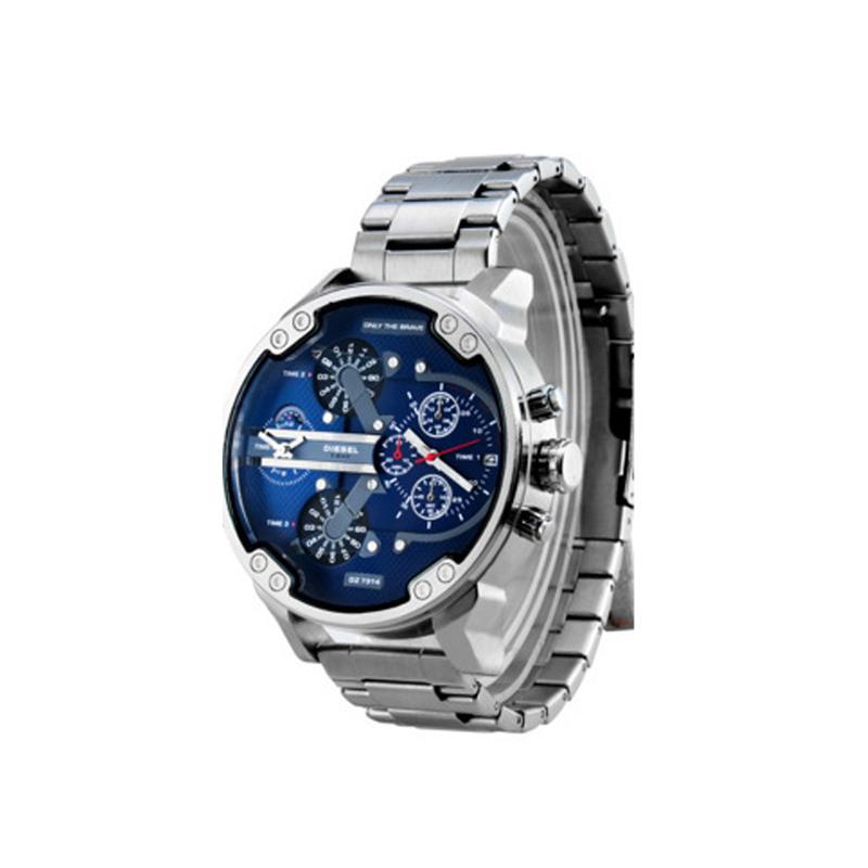 Stainless Steel Chronograph Quartz Watch – Elegant Men’s Luxury Timepiece
