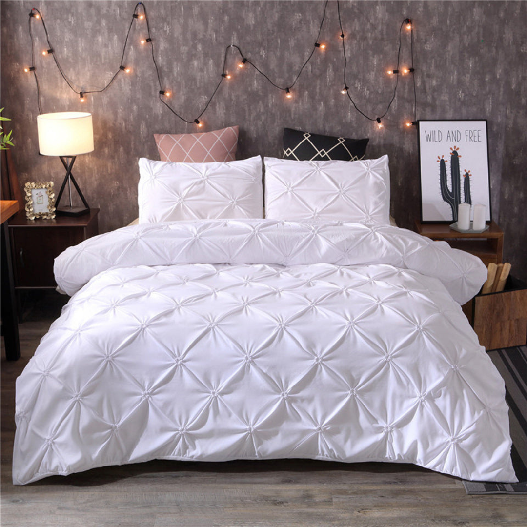 Orvix Luxury Cotton Bedding Set – Breathable, Soft & Elegant Design