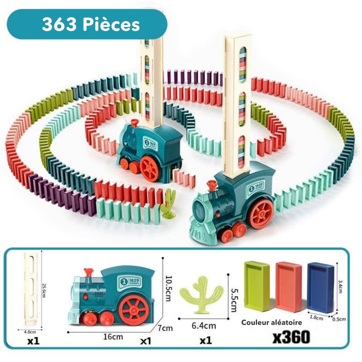 Automatic Domino Train | Creative Educational Toy for Kids