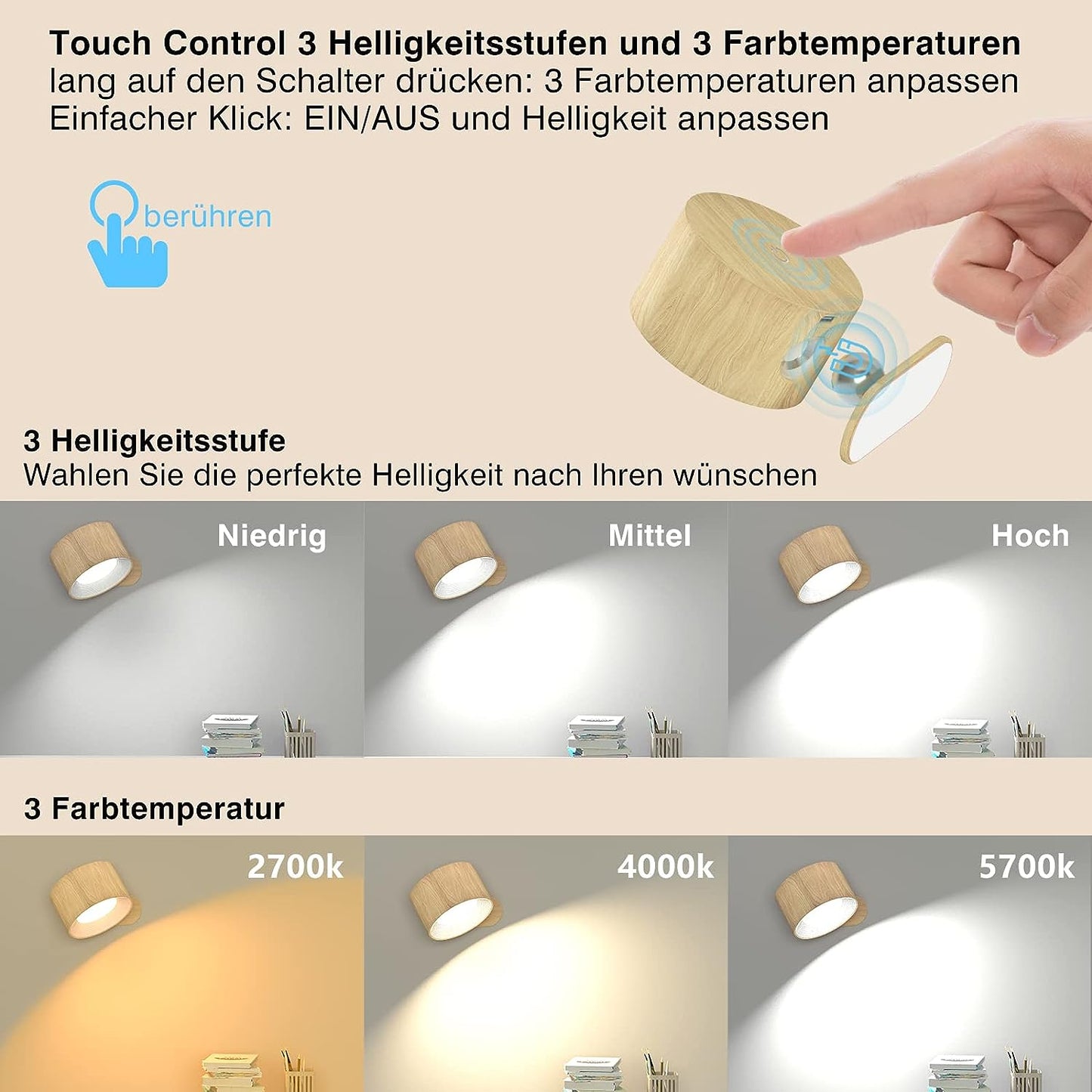 Eternity Glow – Wireless LED Wall Light with Remote Control & Timer