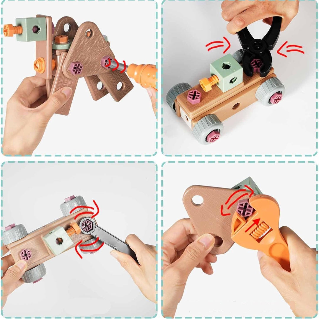 TinyHands – Kids Tool Set for Pretend Play & Learning | Safe Toy Tools for Toddlers & Preschoolers