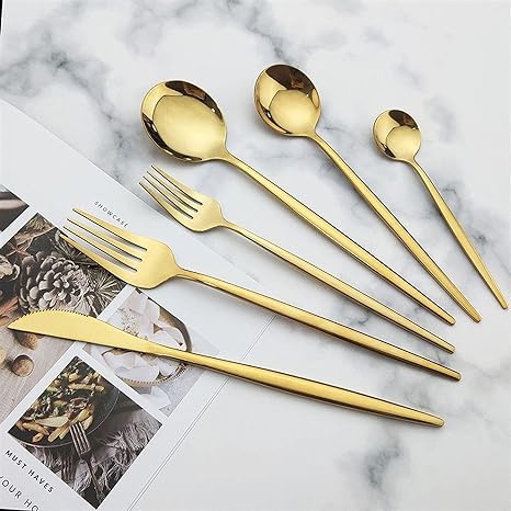 Torin 36-Piece Minimalist Cutlery Set – Premium Stainless Steel Flatware with Matte Finish