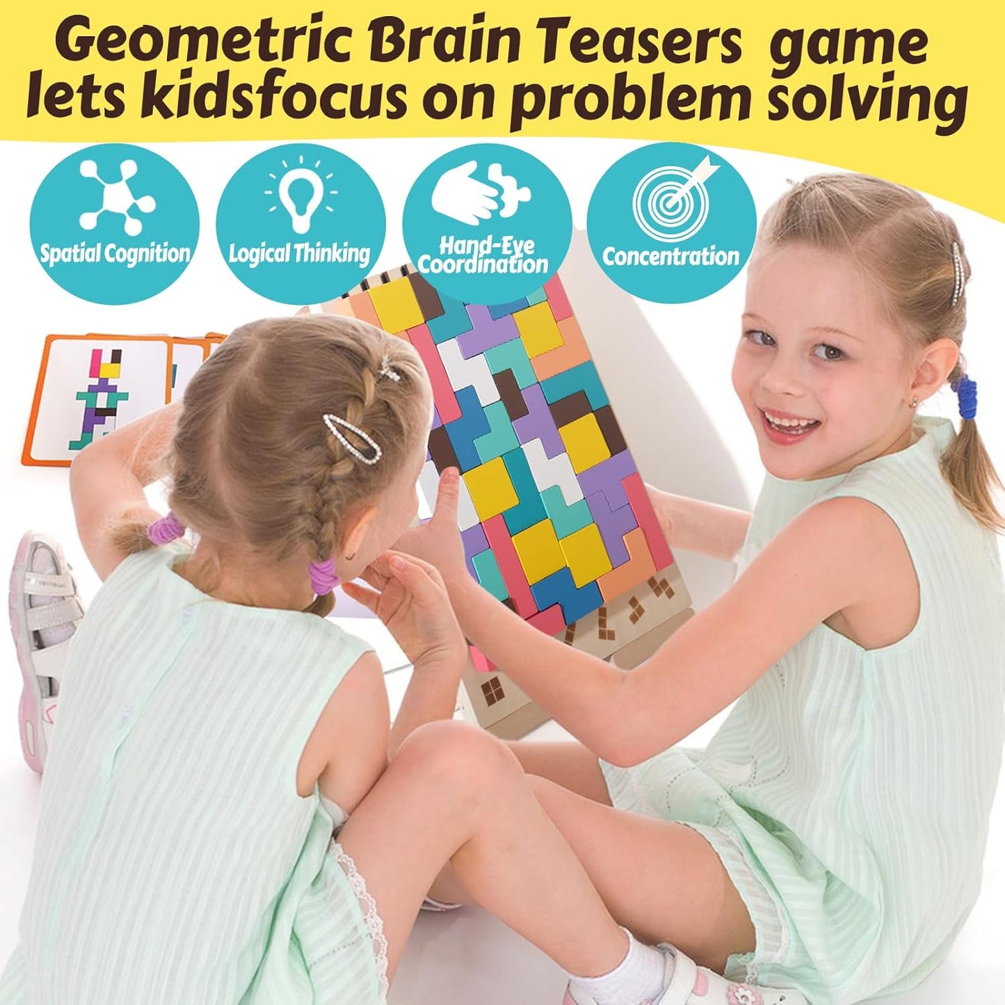 Montessori Wooden Tetris – Learning & Fun Educational Toy