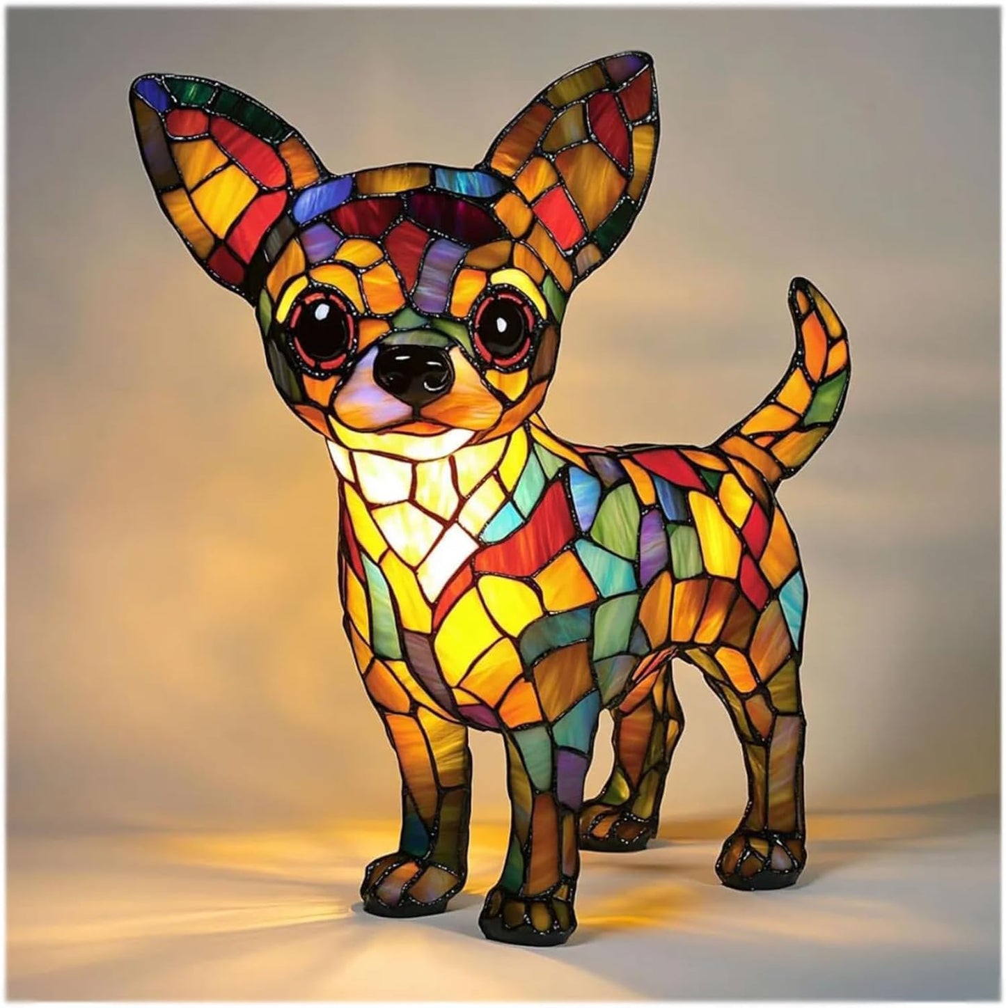 GlowPaw Dog Tribute Lamp – Handmade Acrylic Night Light for Dog Lovers (USB Powered)