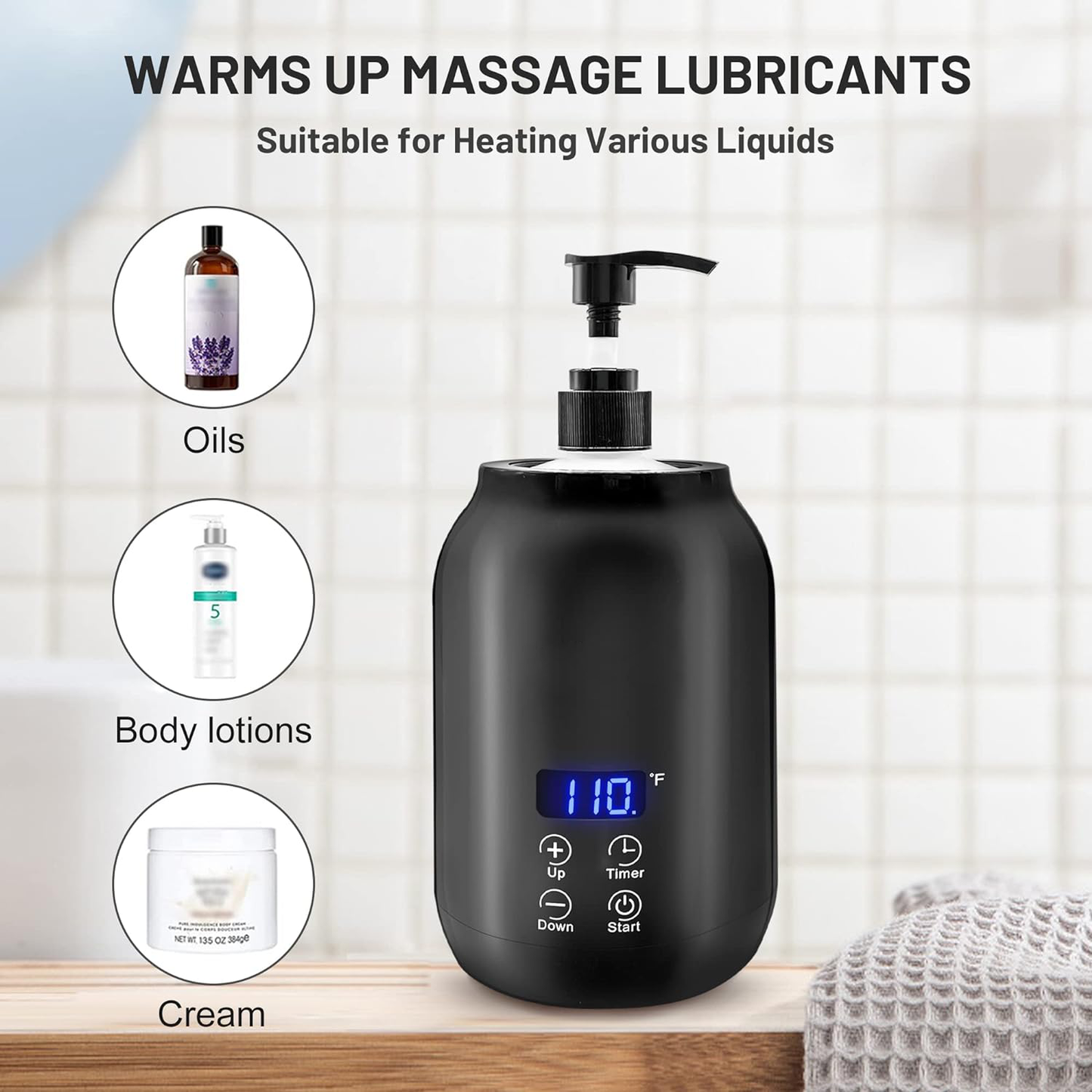 Professional Portable Electric Massage Oil Warmer – Fast Heating & Digital Control