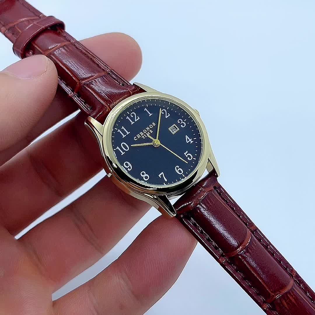 Elegant Women’s Watch – Quartz Wristwatch with Faux Leather Strap | Perfect Gift for Her