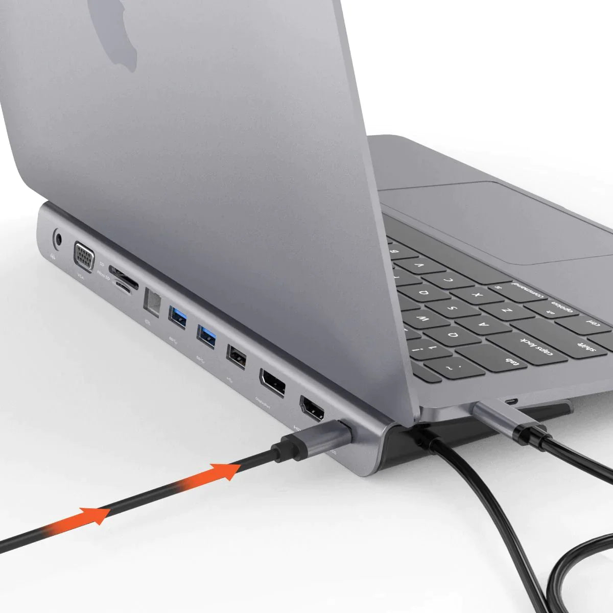 LapStation Pro – 11-in-1 USB-C Laptop Docking Station with HDMI, Ethernet & SD Card Ports
