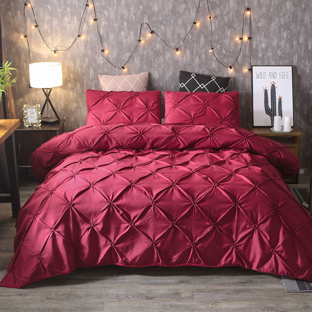 Orvix Luxury Cotton Bedding Set – Breathable, Soft & Elegant Design