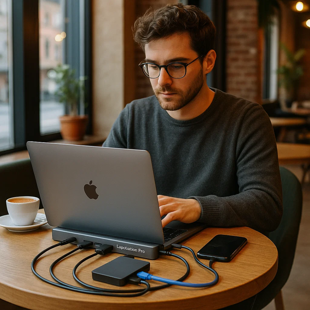 LapStation Pro – 11-in-1 USB-C Laptop Docking Station with HDMI, Ethernet & SD Card Ports