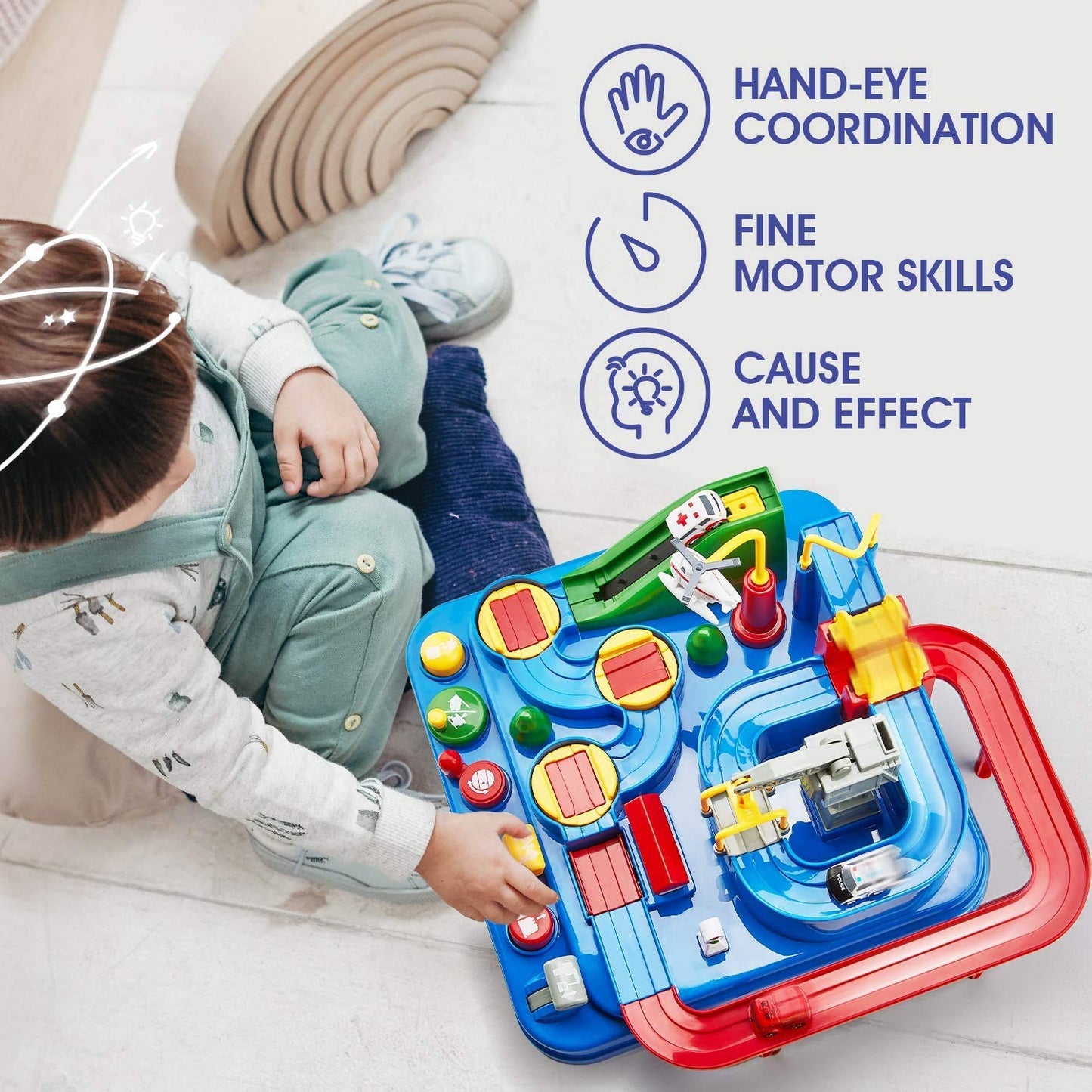 Car Adventure – City Driving Brain-Training Toy for Kids | Educational Playset with 8 Challenges
