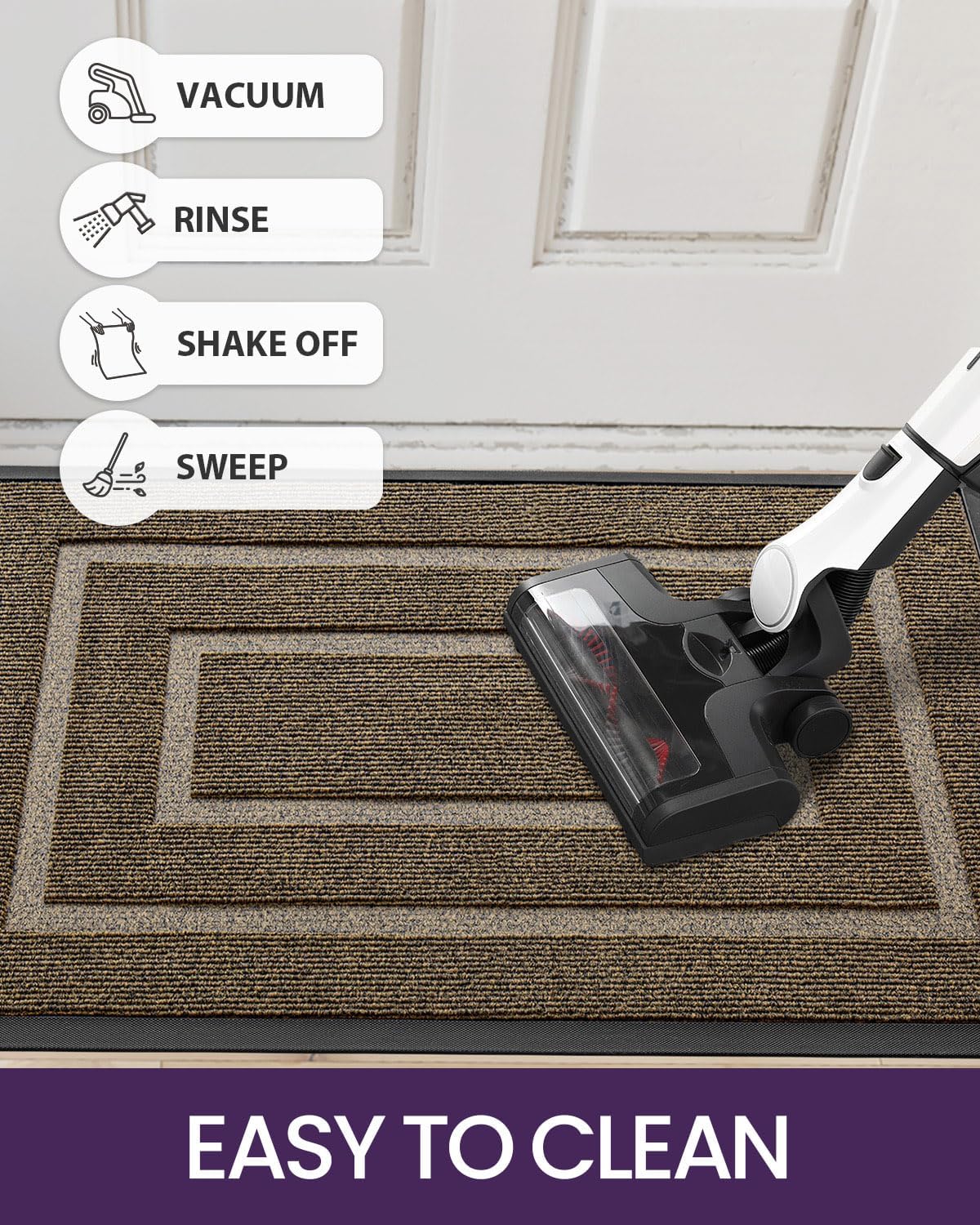 Heavy-Duty Indoor Outdoor Doormat – Waterproof, Non-Slip & Dirt-Resistant Entry Mat