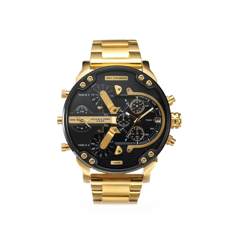Stainless Steel Chronograph Quartz Watch – Elegant Men’s Luxury Timepiece