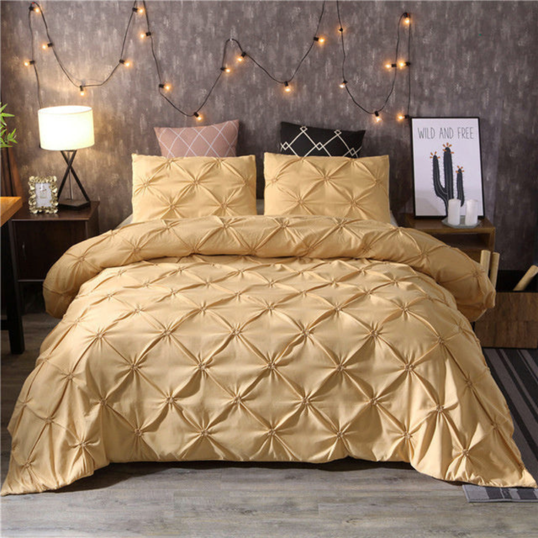 Orvix Luxury Cotton Bedding Set – Breathable, Soft & Elegant Design