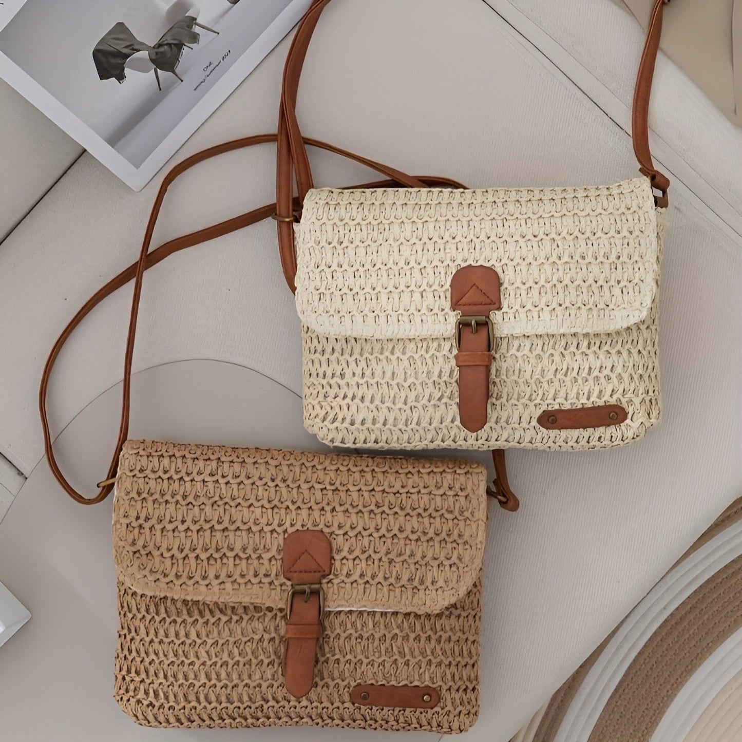 Woven Beach Bag – Lightweight Summer Tote for Beach & Everyday Use