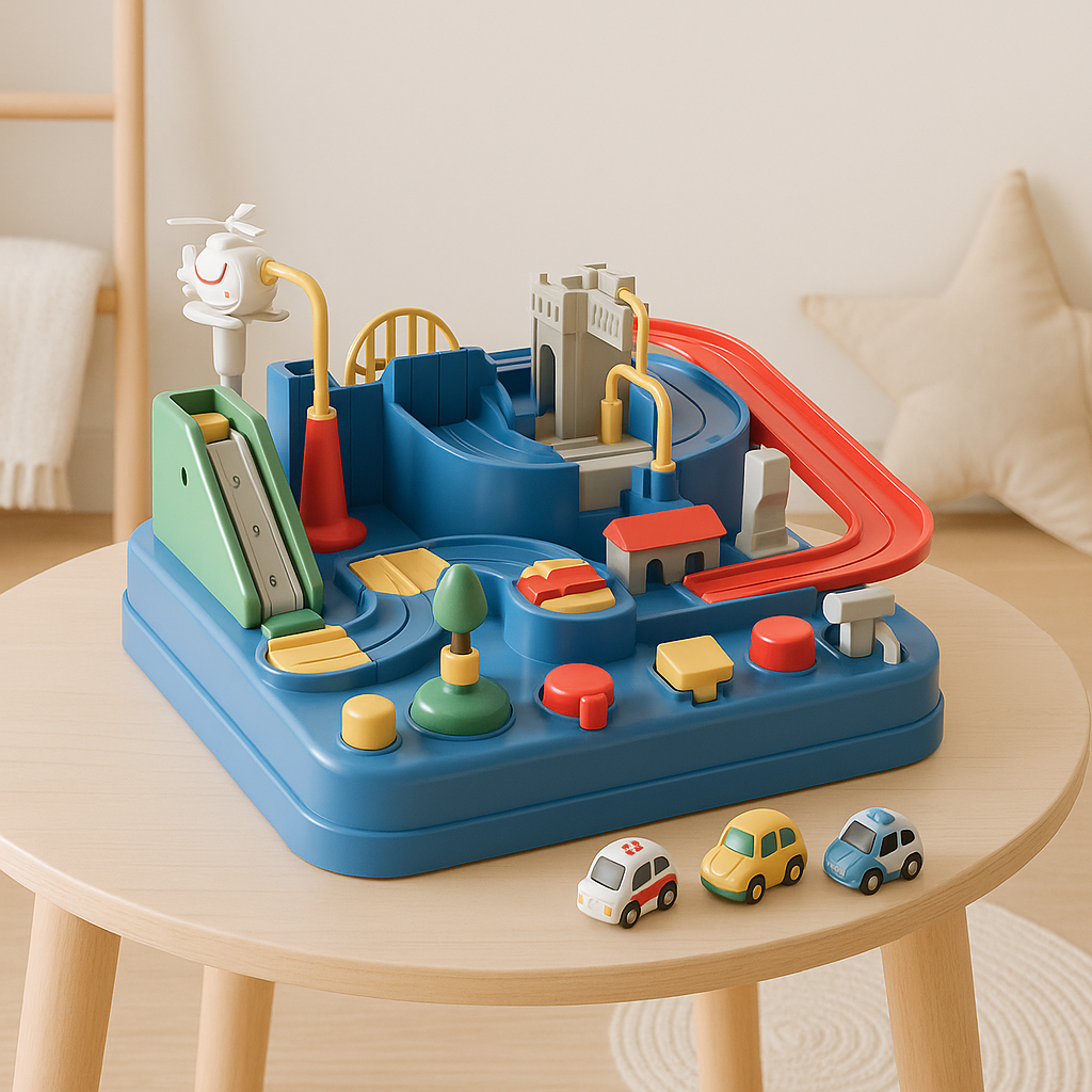 Adventure Toy Car Set for Kids – 4-Piece Educational Playset