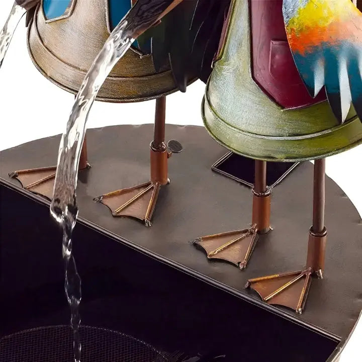ChirpStream | Toucan Bird Water Fountain – Playful Outdoor Garden Decoration with Flowing Water